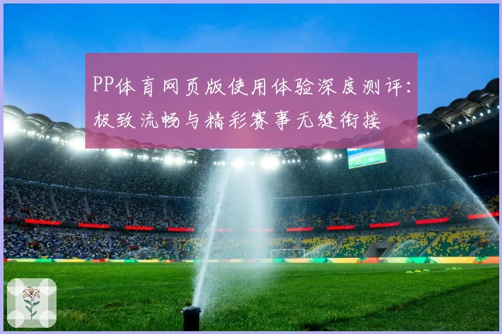 PP体育网页版使用体验深度测评：极致流畅与精彩赛事无缝衔接